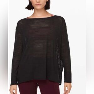 Lululemon Black Back in Action Top Size 4